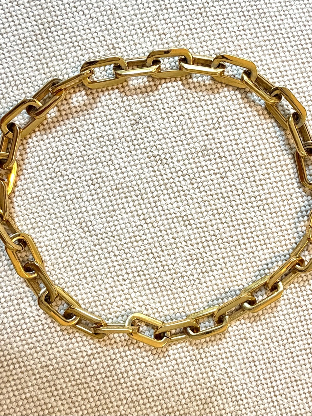 Gold Chain Link Necklace - Paperclip Jewelry